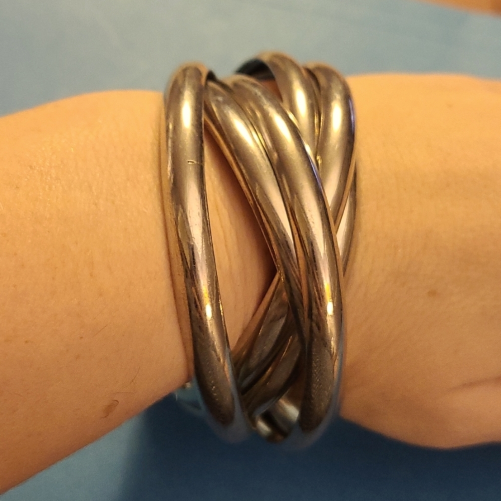Silver bracelet set